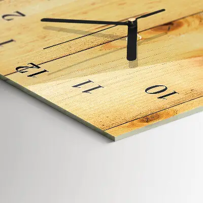 Rechthoekige glas klok verticaal Hout