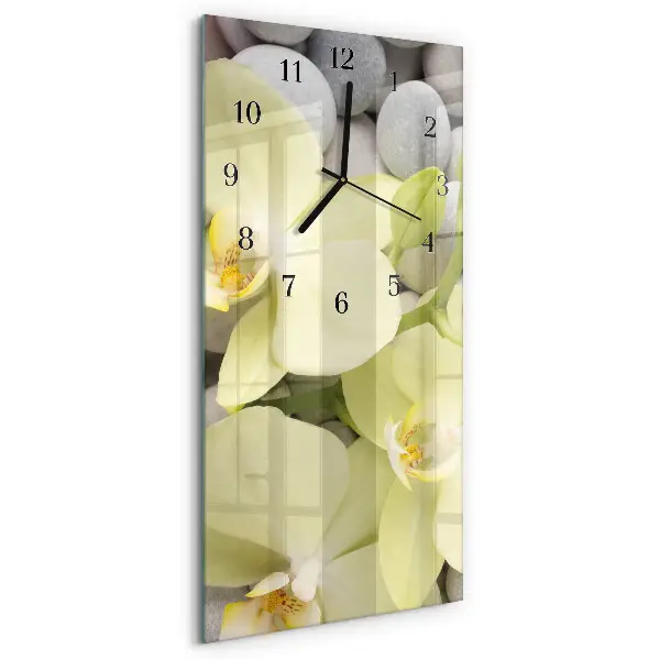 Glazen klok verticaal Orchideeënstenen