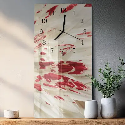 Glazen klok verticaal Bloem