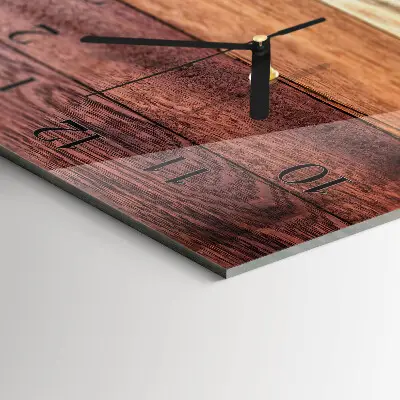 Verticale moderne glazen wandklok Strepen