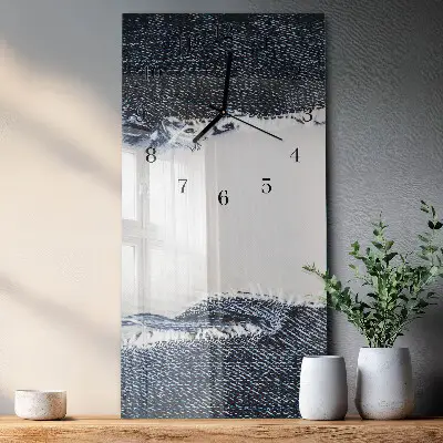 Glazen klok verticaal Abstractie