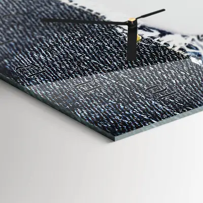 Glazen klok verticaal Abstractie