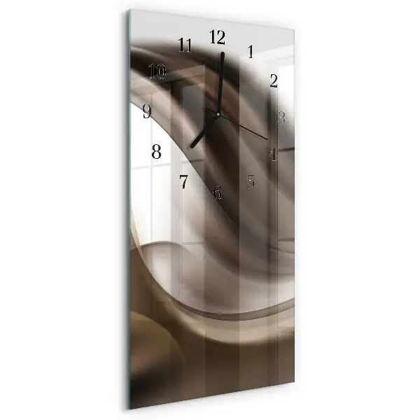 Decoratieve glazen klok verticaal Patroon