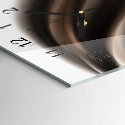 Decoratieve glazen klok verticaal Patroon