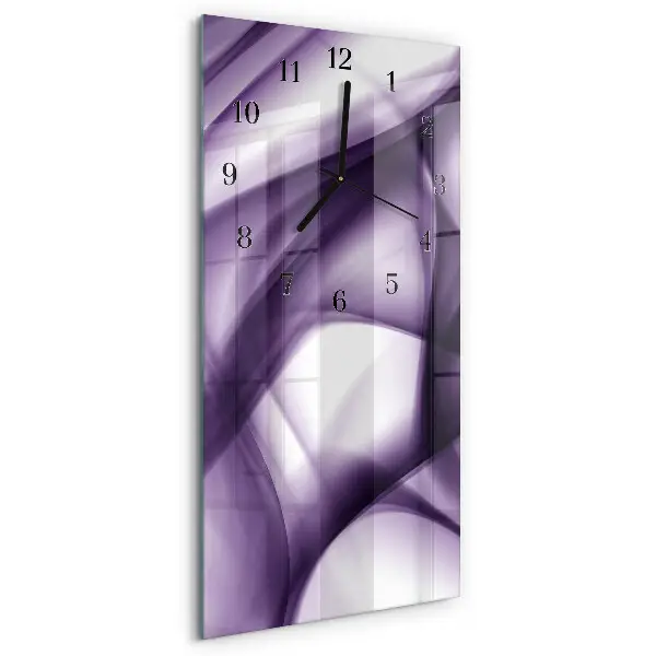 Decoratieve glazen klok verticaal Patroon
