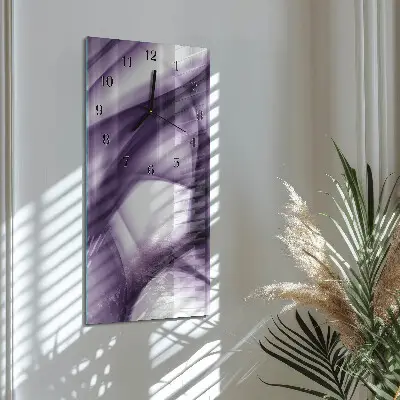Decoratieve glazen klok verticaal Patroon