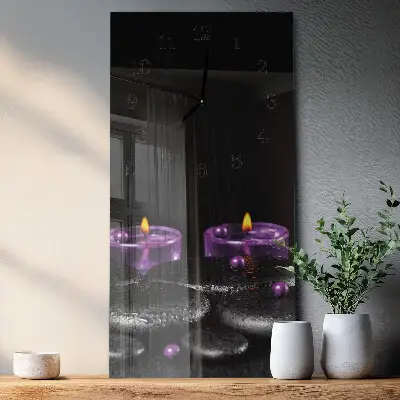 Rechthoekige glas klok verticaal Kaarsstenen