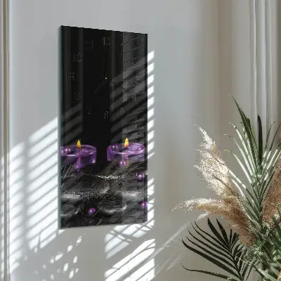 Rechthoekige glas klok verticaal Kaarsstenen