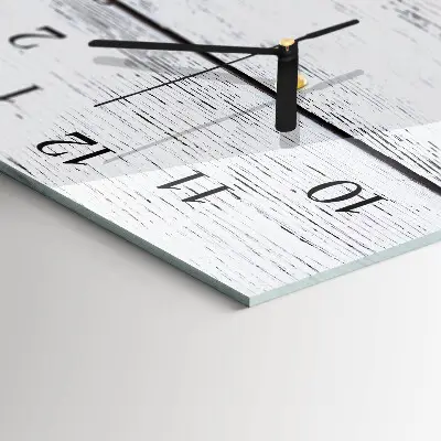 Glazen klok verticaal Stoffen tafel