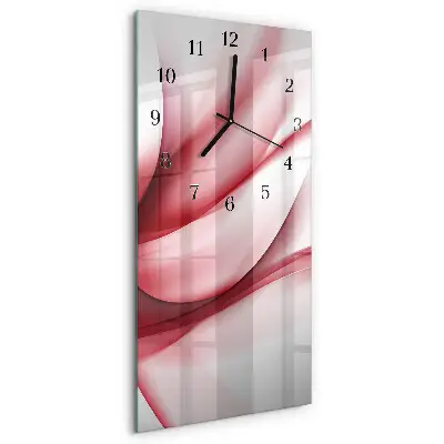 Decoratieve glazen klok verticaal Abstractie