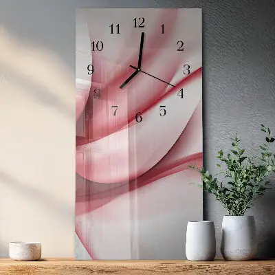 Decoratieve glazen klok verticaal Abstractie