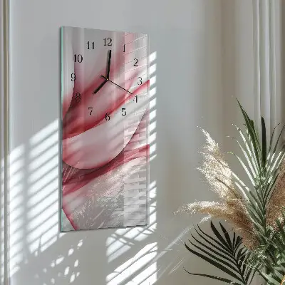 Decoratieve glazen klok verticaal Abstractie