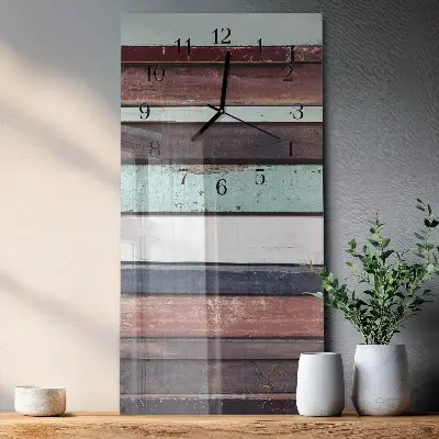 Glazen klok verticaal Houten patrouille