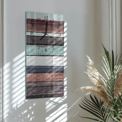 Glazen klok verticaal Houten patrouille