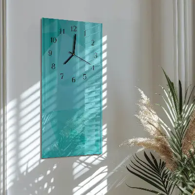 Verticale moderne glazen wandklok Patroon