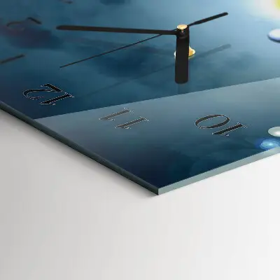 Decoratieve glazen klok verticaal De Hand van de Planeet