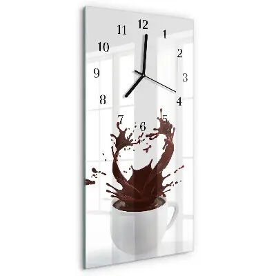 Rechthoekige glas klok verticaal Koffie
