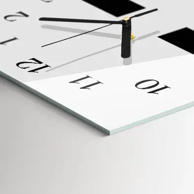 Rechthoekige glas klok verticaal Koffie