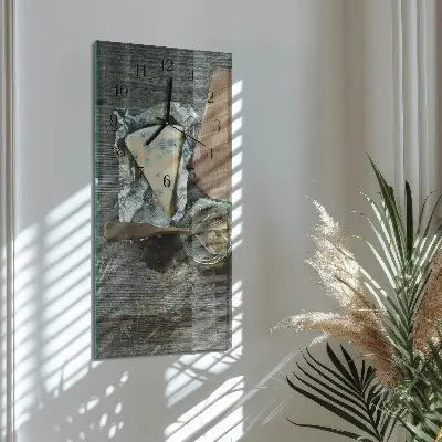 Decoratieve glazen klok verticaal Kaas