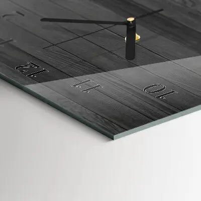 Verticale moderne glazen wandklok Tafel
