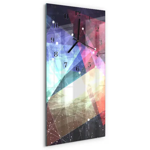 Rechthoekige glas klok verticaal Patroon