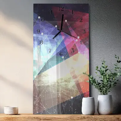 Rechthoekige glas klok verticaal Patroon