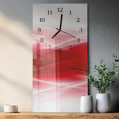 Rechthoekige glas klok verticaal Abstractie