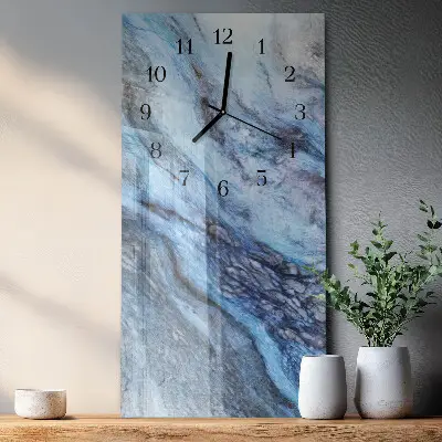 Decoratieve glazen klok verticaal Steen