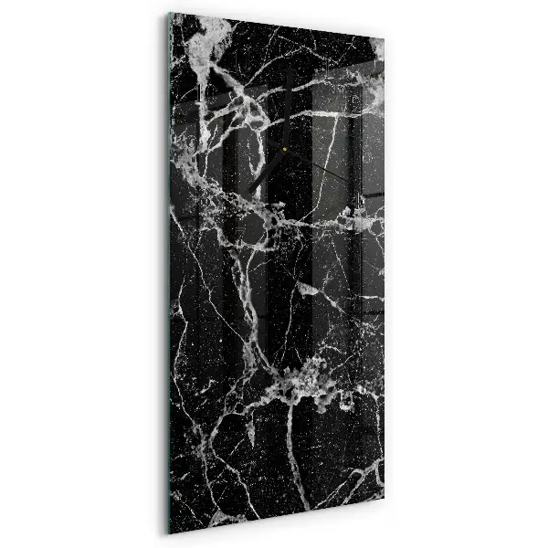 Verticale rechthoekige glazen wandklok Patroon