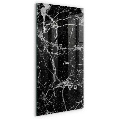 Verticale rechthoekige glazen wandklok Patroon