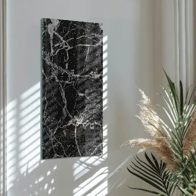 Verticale rechthoekige glazen wandklok Patroon