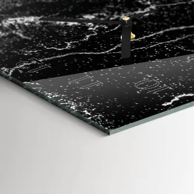 Rechthoekige glas klok verticaal Patroon