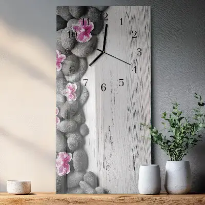 Glazen klok verticaal Orchideeënstenen
