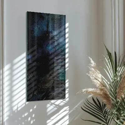 Verticale moderne glazen wandklok Patroon