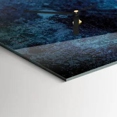 Verticale moderne glazen wandklok Patroon