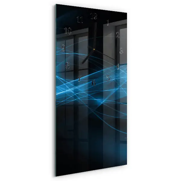 Rechthoekige glas klok verticaal Abstractie