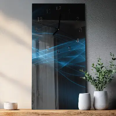Rechthoekige glas klok verticaal Abstractie