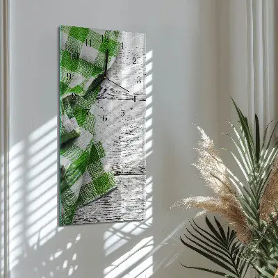 Rechthoekige glas klok verticaal Patroon