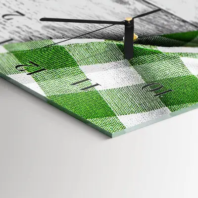 Rechthoekige glas klok verticaal Patroon