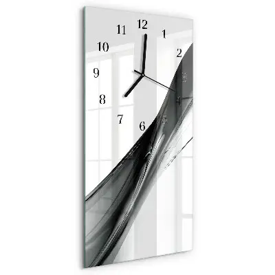 Verticale moderne glazen wandklok Patroon