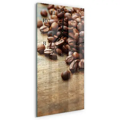 Decoratieve glazen klok verticaal Koffiebonen