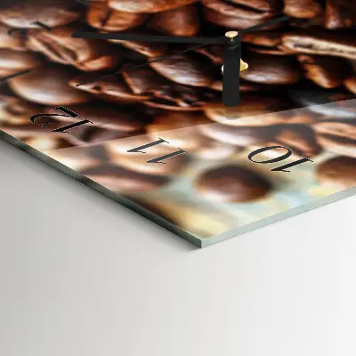 Decoratieve glazen klok verticaal Koffiebonen