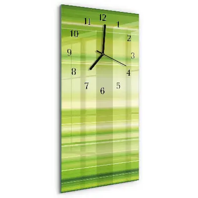 Verticale rechthoekige glazen wandklok Patroon