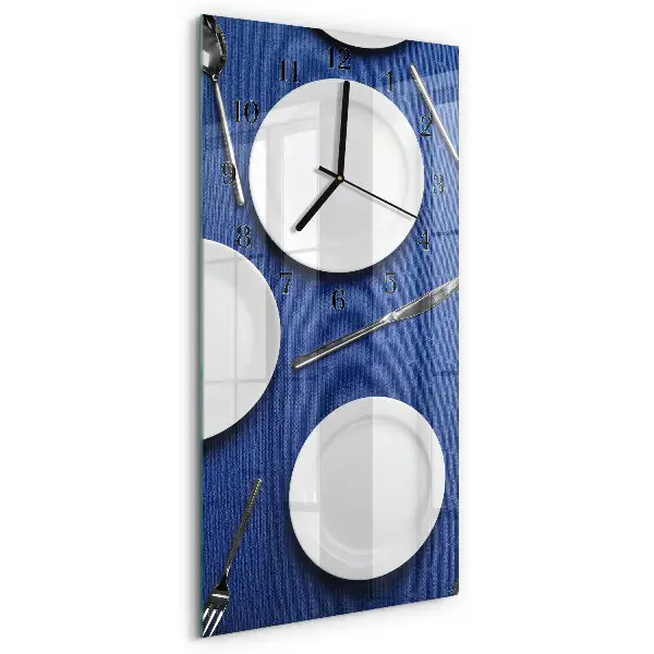 Decoratieve glazen klok verticaal Bord