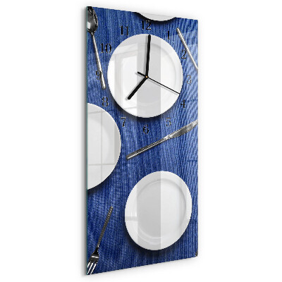 Decoratieve glazen klok verticaal Bord