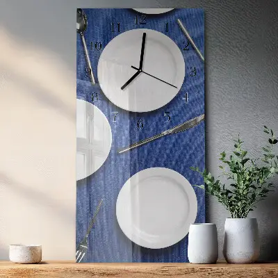 Decoratieve glazen klok verticaal Bord