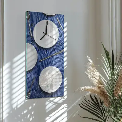 Decoratieve glazen klok verticaal Bord