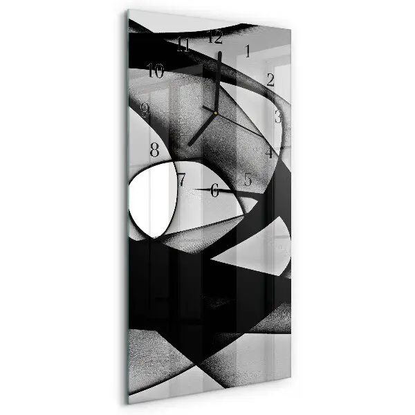 Rechthoekige glas klok verticaal Patroon
