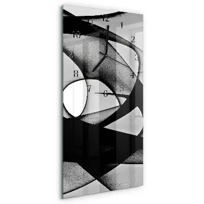Rechthoekige glas klok verticaal Patroon