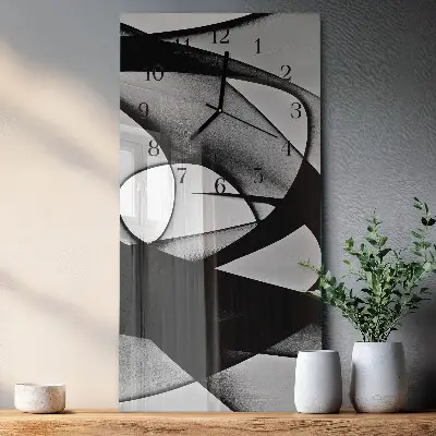 Rechthoekige glas klok verticaal Patroon